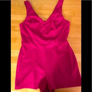 Hot pink size large romper from Crystal Sky.